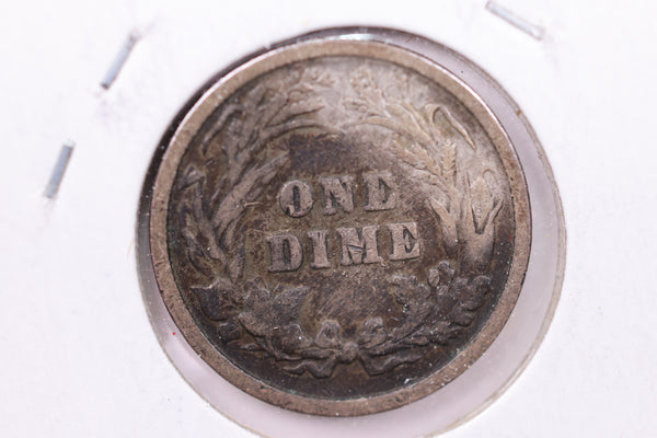1895-S Barber Silver Dime, Affordable Circulated Coin,  Store #13090