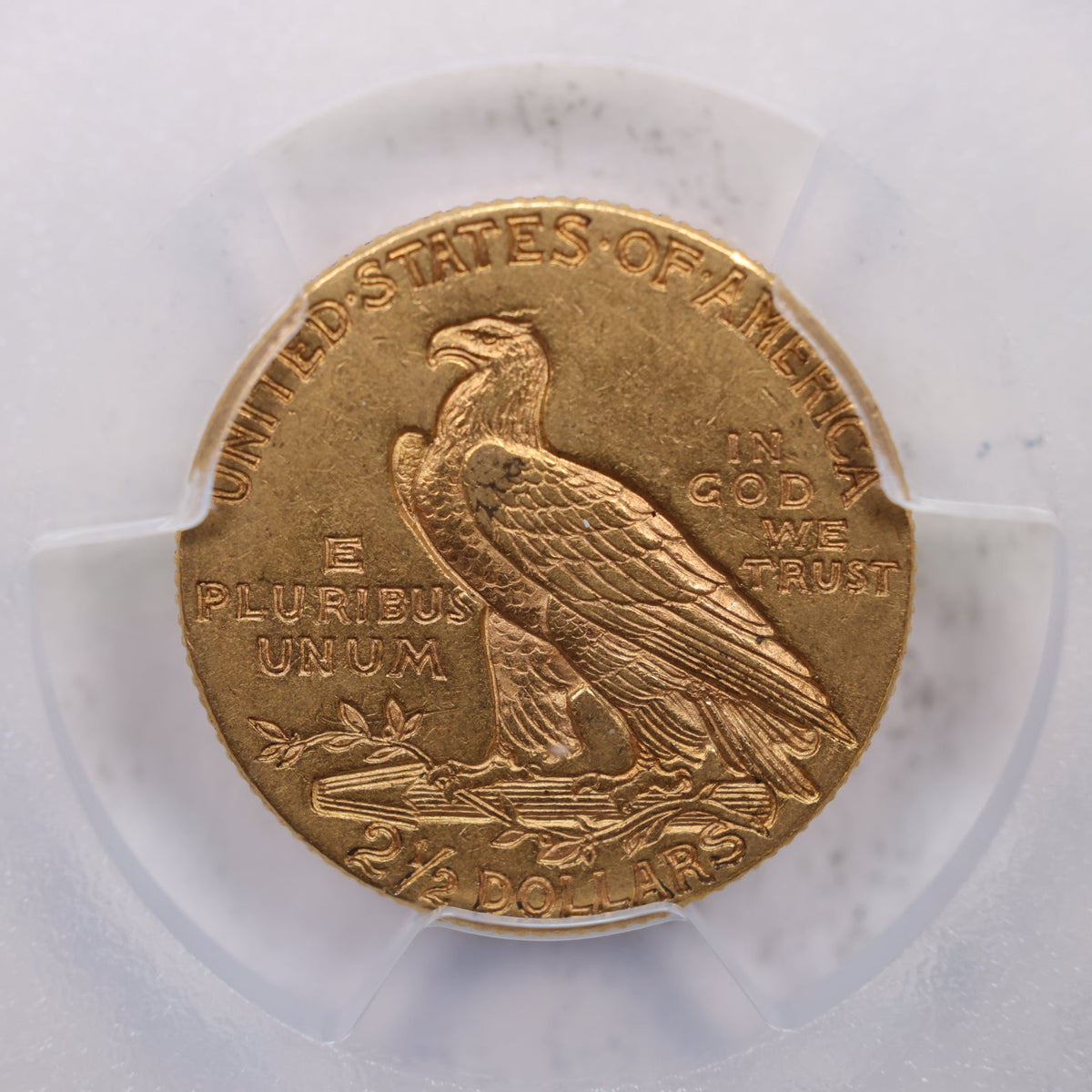 1912 $2.50 Gold Indian, Quarter Eagle, PCGS AU-55, STORE #G007.