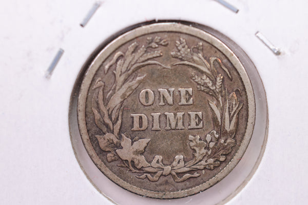 1896 Barber Silver Dime, Affordable Circulated Coin,  Store #13091