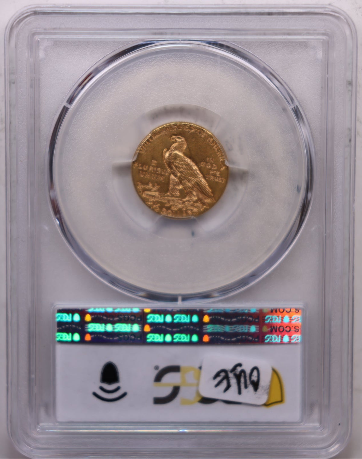 1925-D $2.50 Gold Indian, Quarter Eagle, PCGS AU-58, STORE #G008.