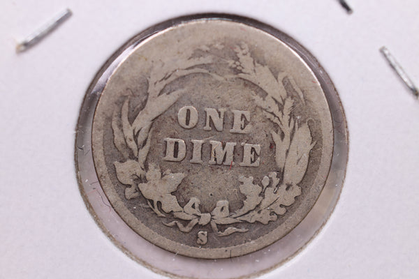 1901-O Barber Silver Dime, Affordable Circulated Coin,  Store #13105