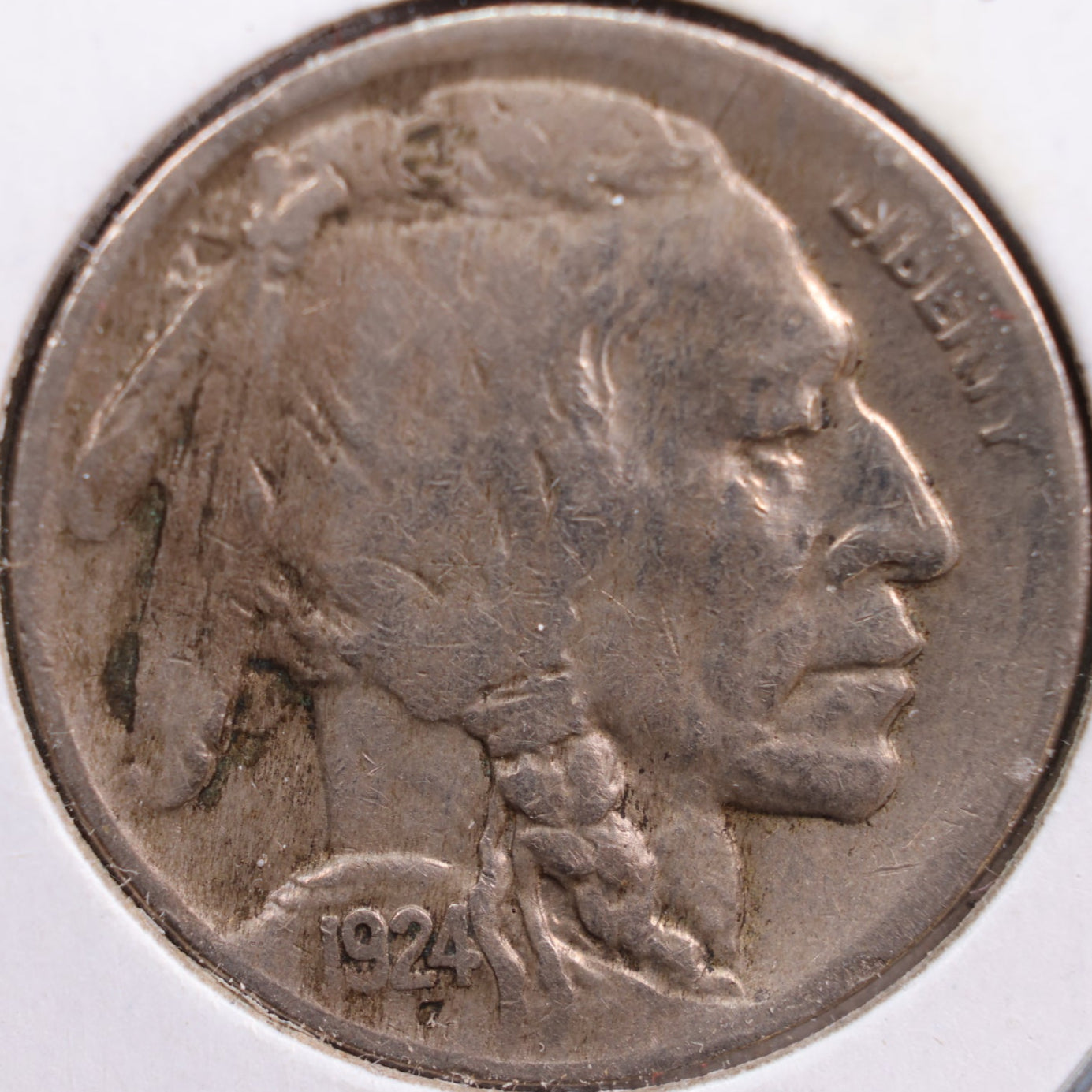 1924-D Buffalo Nickel, Fine+ Circulated Coin, Store #NL523