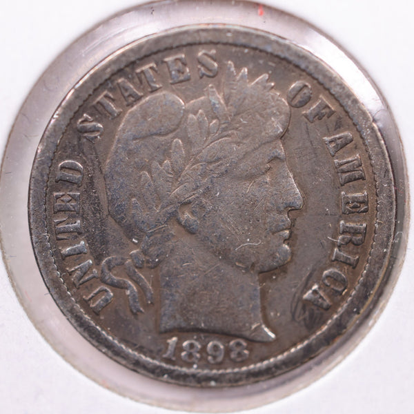 1905-S Barber Silver Dime, Affordable Circulated Coin,  Store #13117