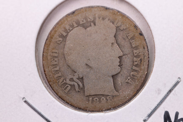 1907-S Barber Silver Dime, Affordable Circulated Coin,  Store #13125