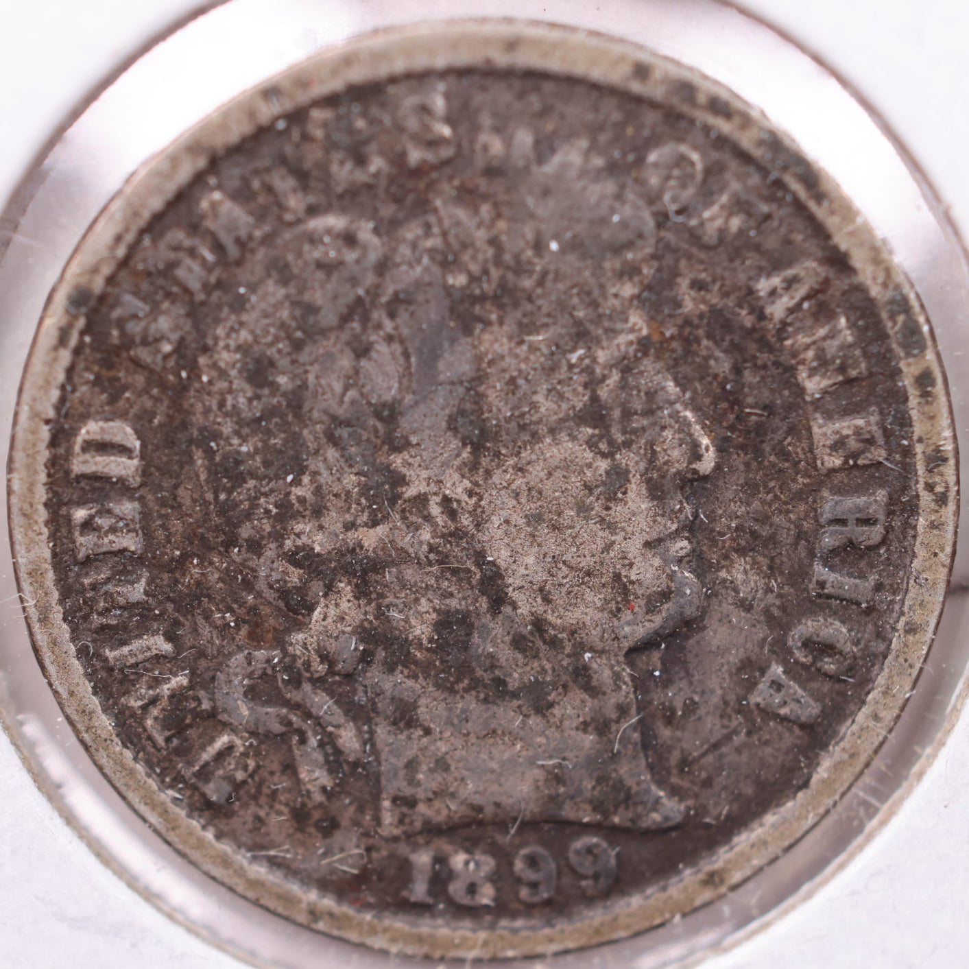 1899 Barber Dime, Very Good Circulated Coin, Store #19333