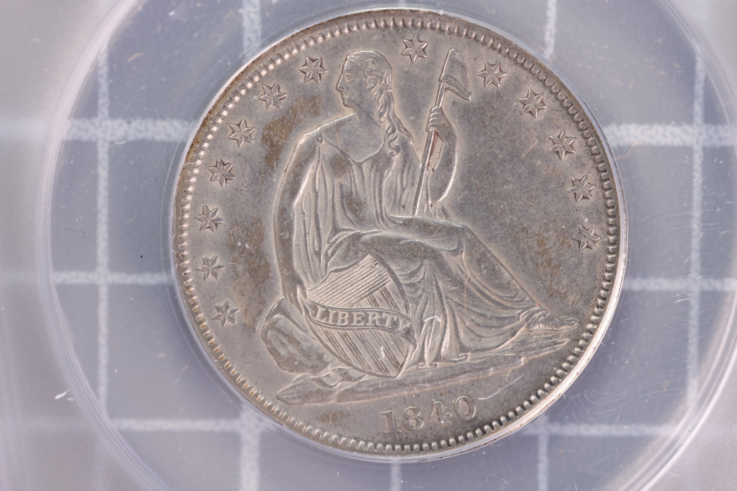 1840-O Liberty Seated Half Dollar, ANACS AU-55. Store #23070207