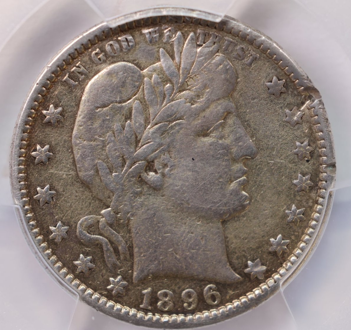 1896-S Barber Silver Quarter., PCGS VF Details., Store #GBQ001