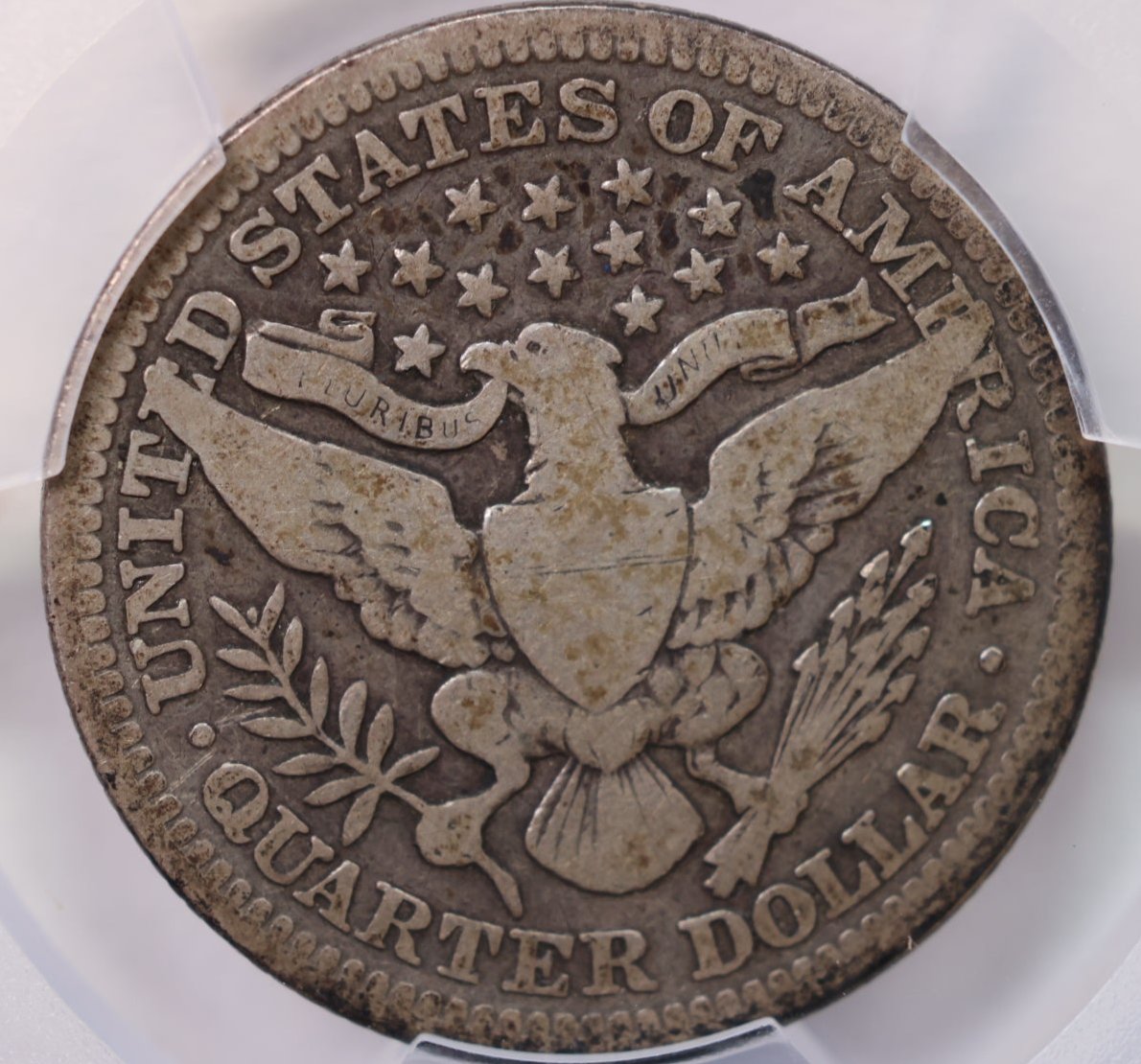 1913 Barber Silver Quarter., PCGS VG-08., Store #GBQ004