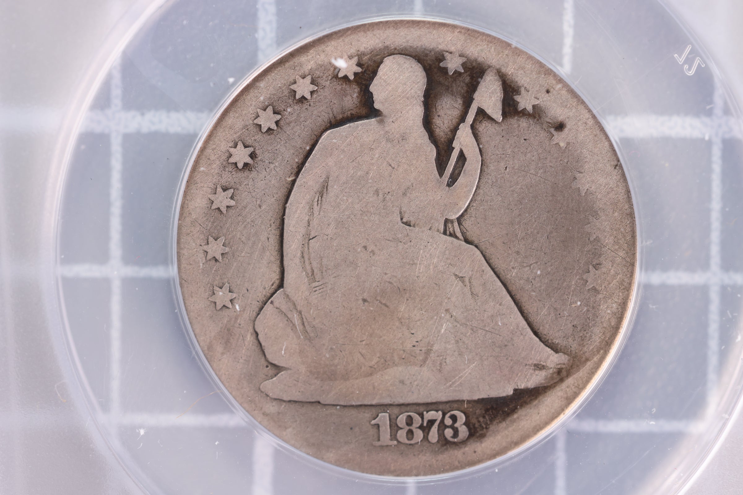 1873-CC Liberty Seated Half Dollar, "Rare", ANACS: AG-3, Store #23070217