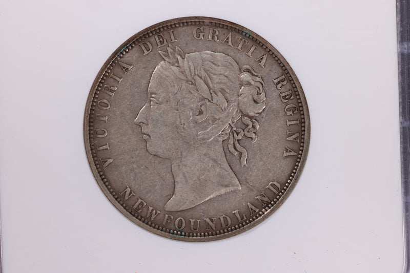 1882H Newfoundland, Half Dollar, NGC Graded VF-20. Coin Store Sale