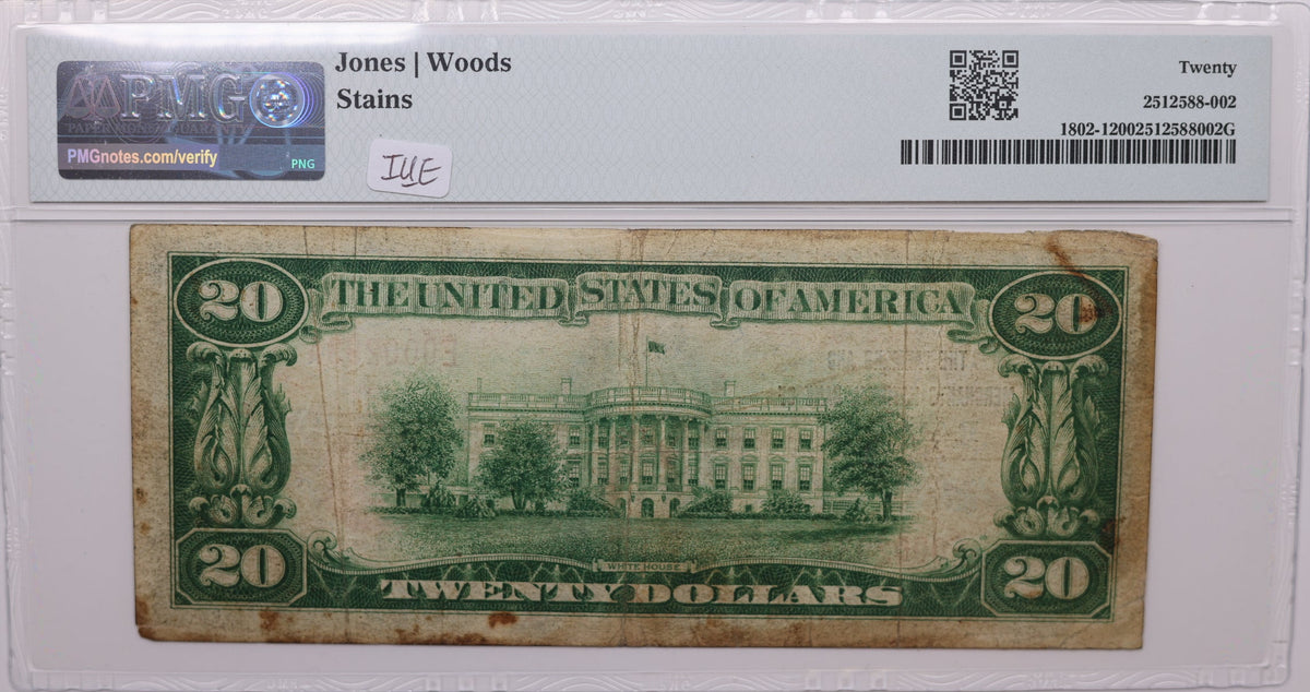 1929 $20, Radford, Virginia, National Currency, CH#11690. PMG VF-20, Store#NBN055
