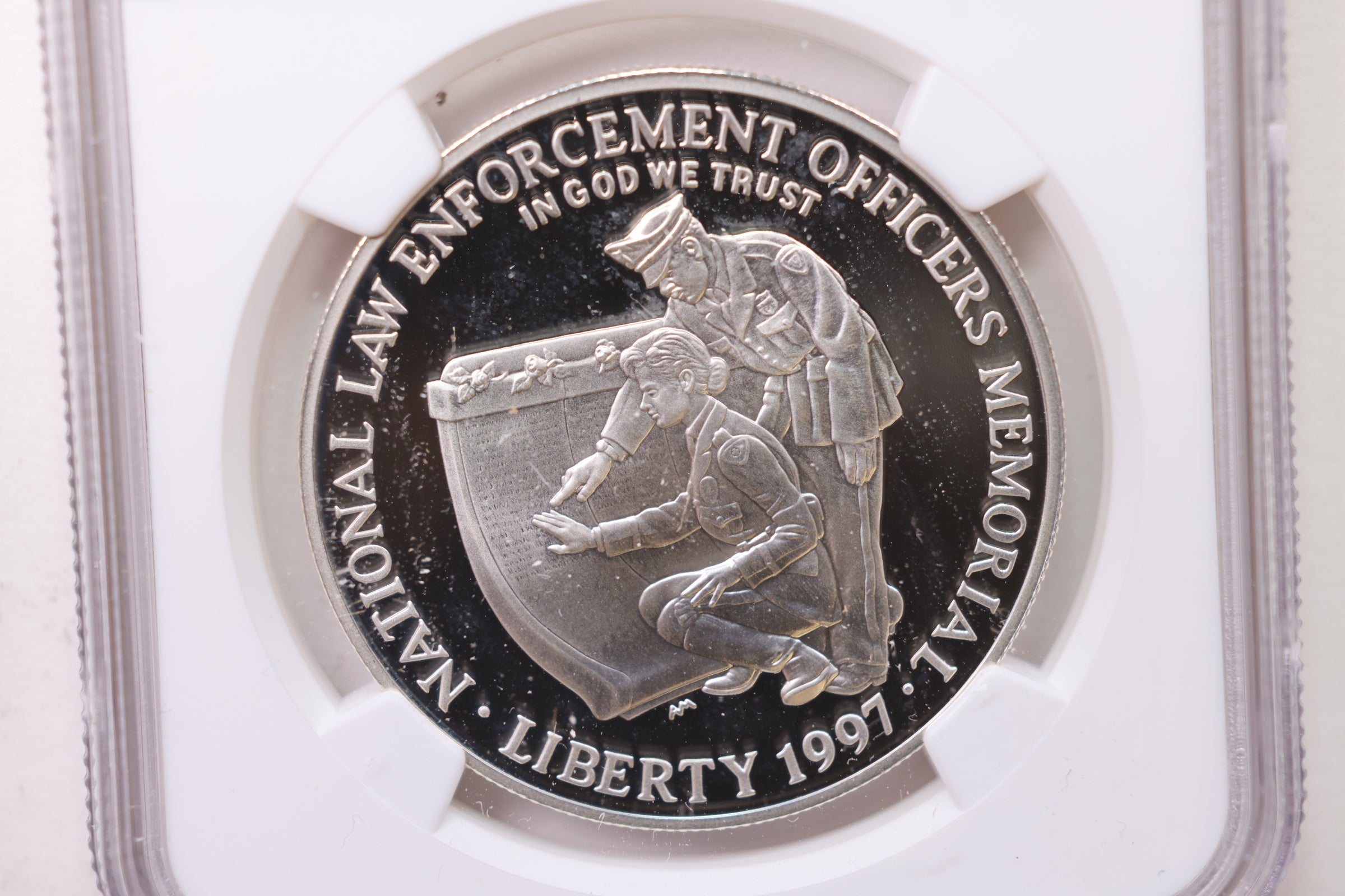 1997-P $1 Law Officers Memorial Silver Dollar Commemorative, NGC PF 68, Store #GMC014