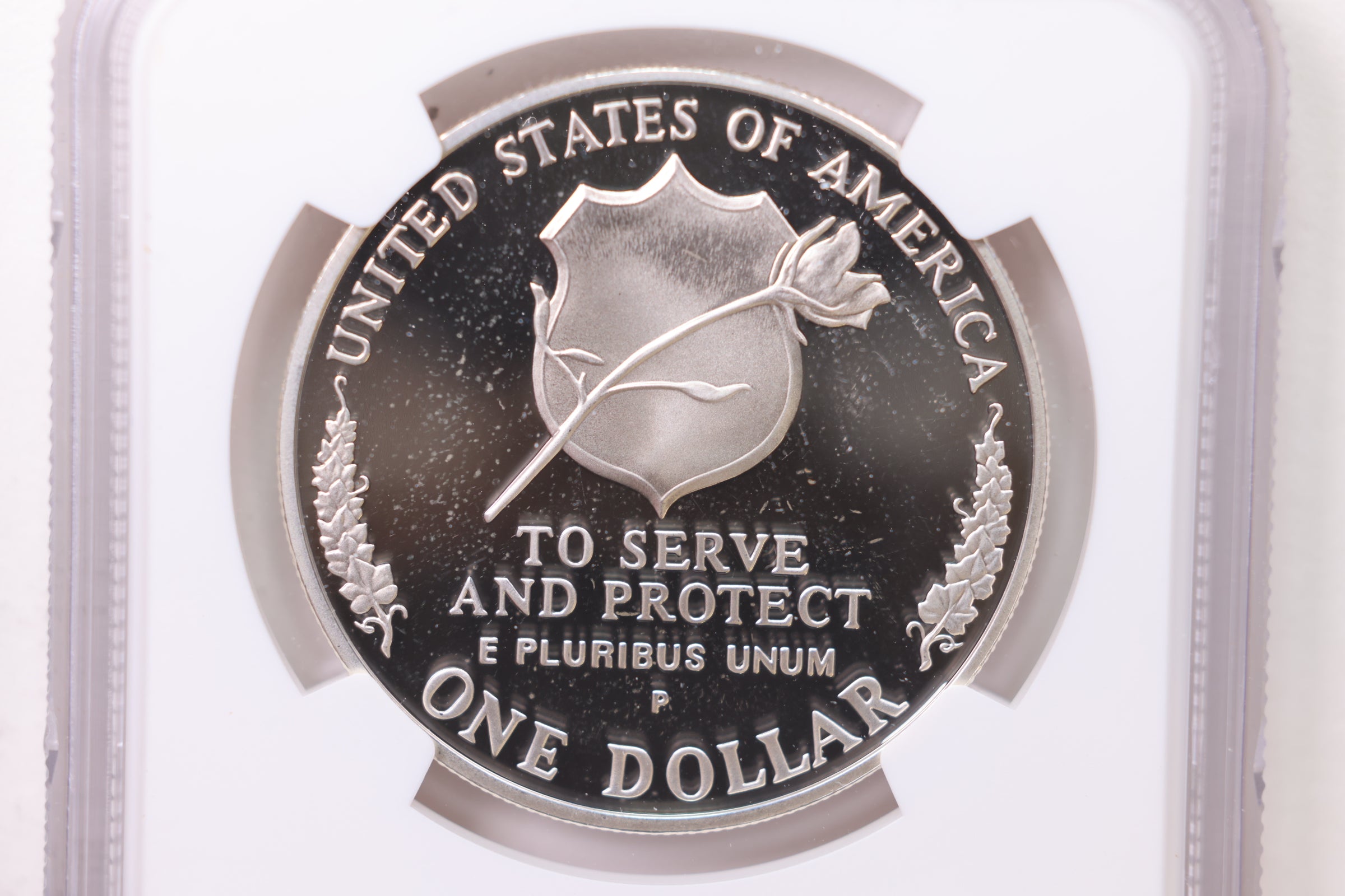 1997-P $1 Law Officers Memorial Silver Dollar Commemorative, NGC PF 68, Store #GMC014