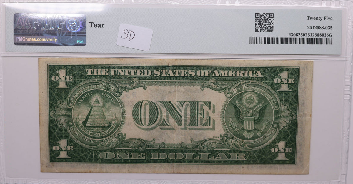 1935A, $1 Silver Certificate, N. Africa WWII Emergency Issue, PMG VF-25, Store #GSSC012