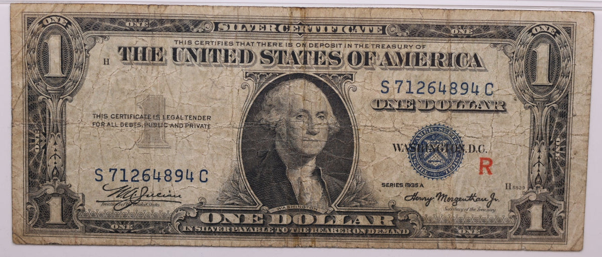 1935A, $1 Silver Certificate., "R" Experimental., FR 1609., PMG Choice F-15, Store #GSSC014