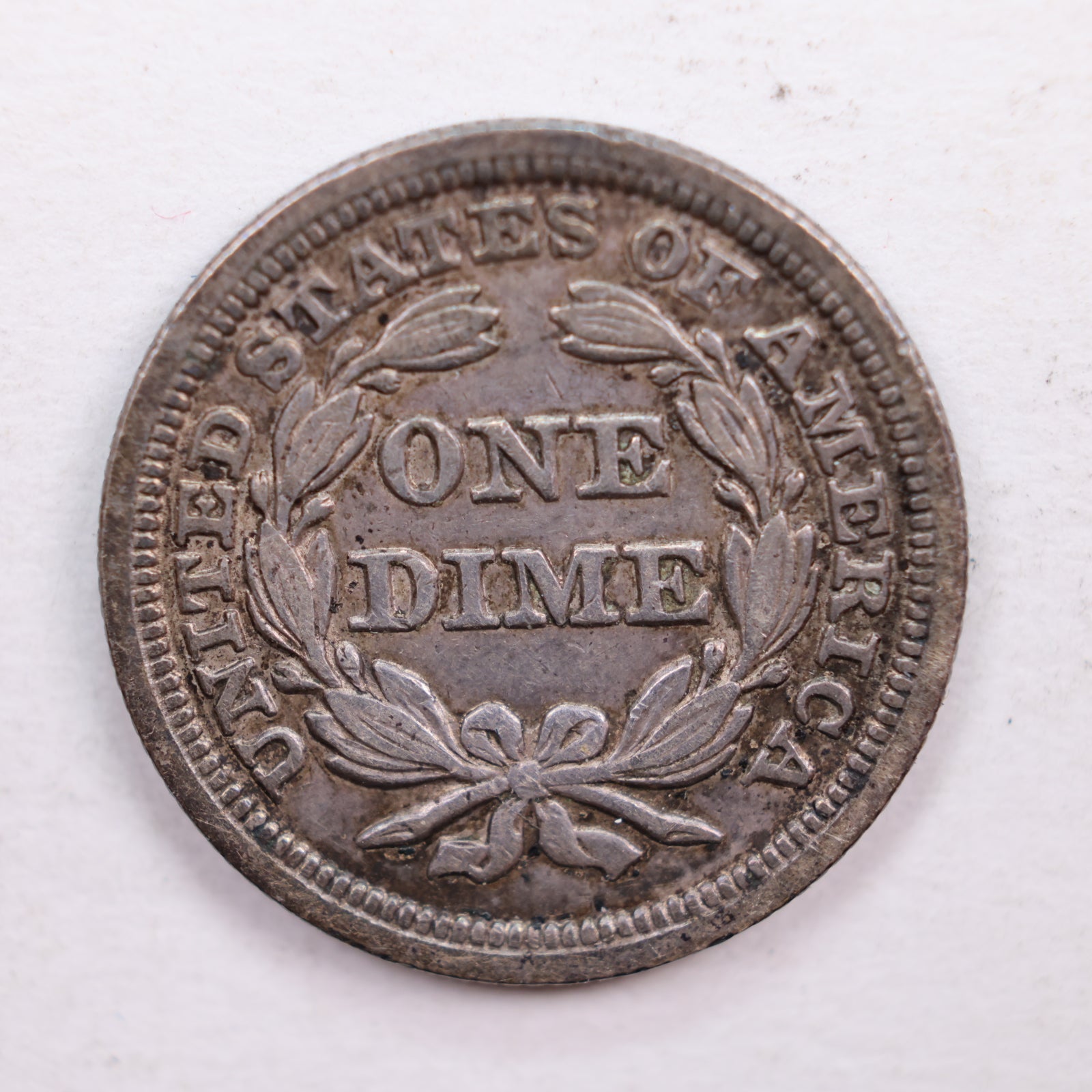 1847 Seated Liberty Dime., About Uncirculated Coin., Store Sale #DE0361.