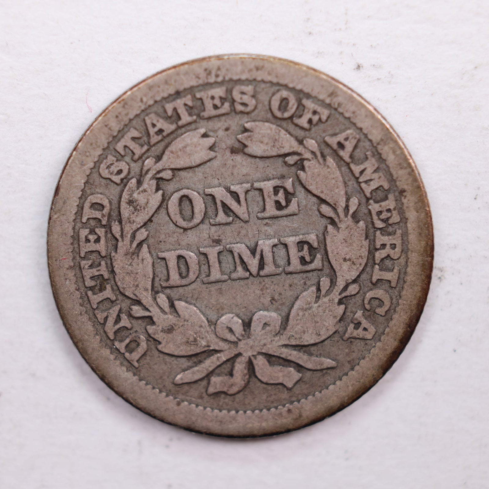 1847 Seated Liberty Dime., Very Good Circulated Coin., Store Sale #DE0363.