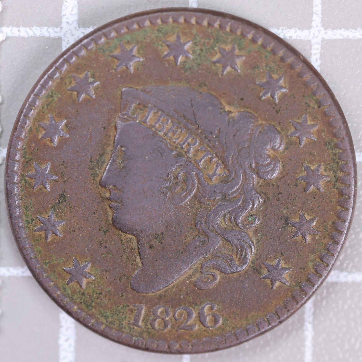 1826 Large Cent, Affordable Fine Circulated Coin, Store Sale #CT1373