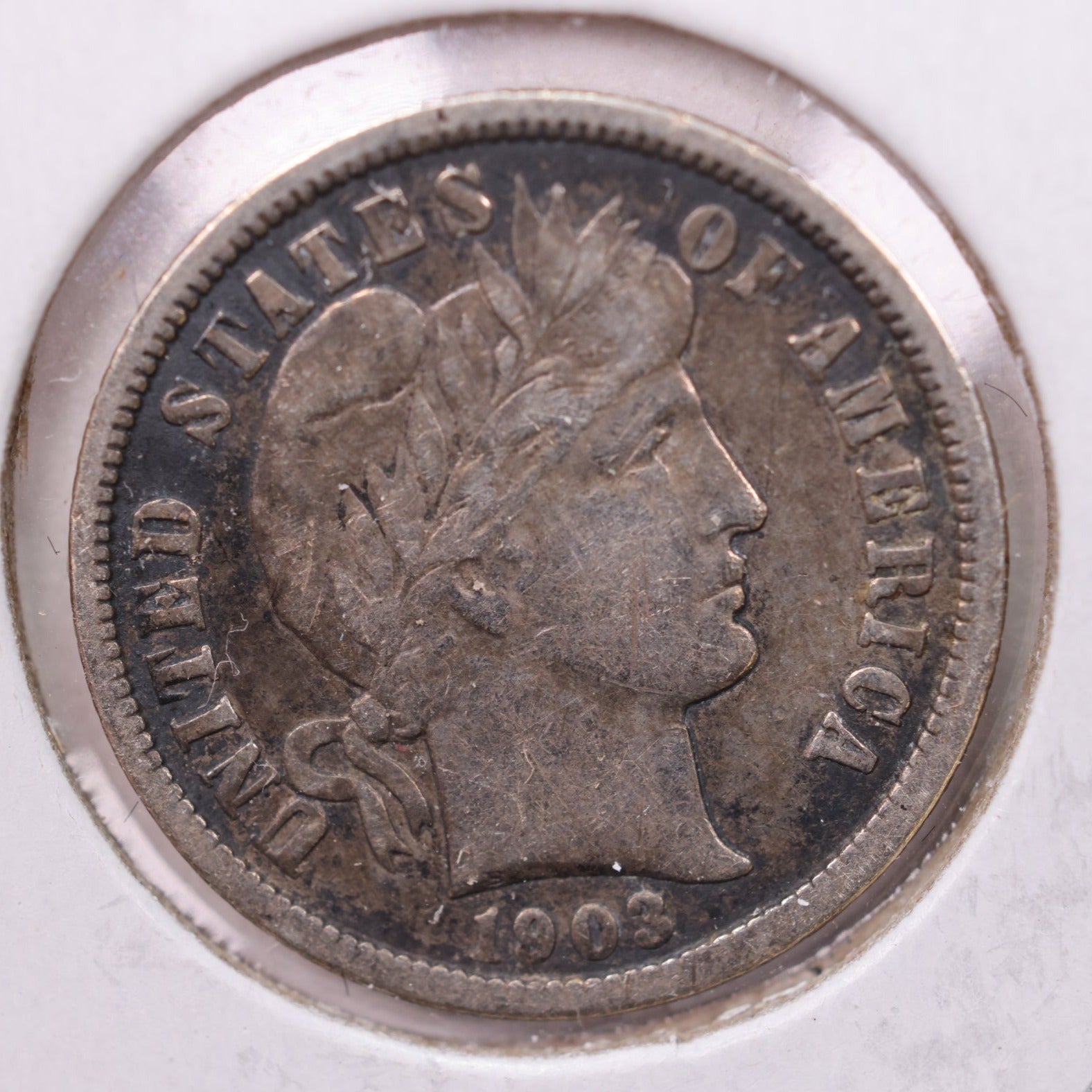 1903-O Barber Silver Dime., V.F., Store Sale #19421