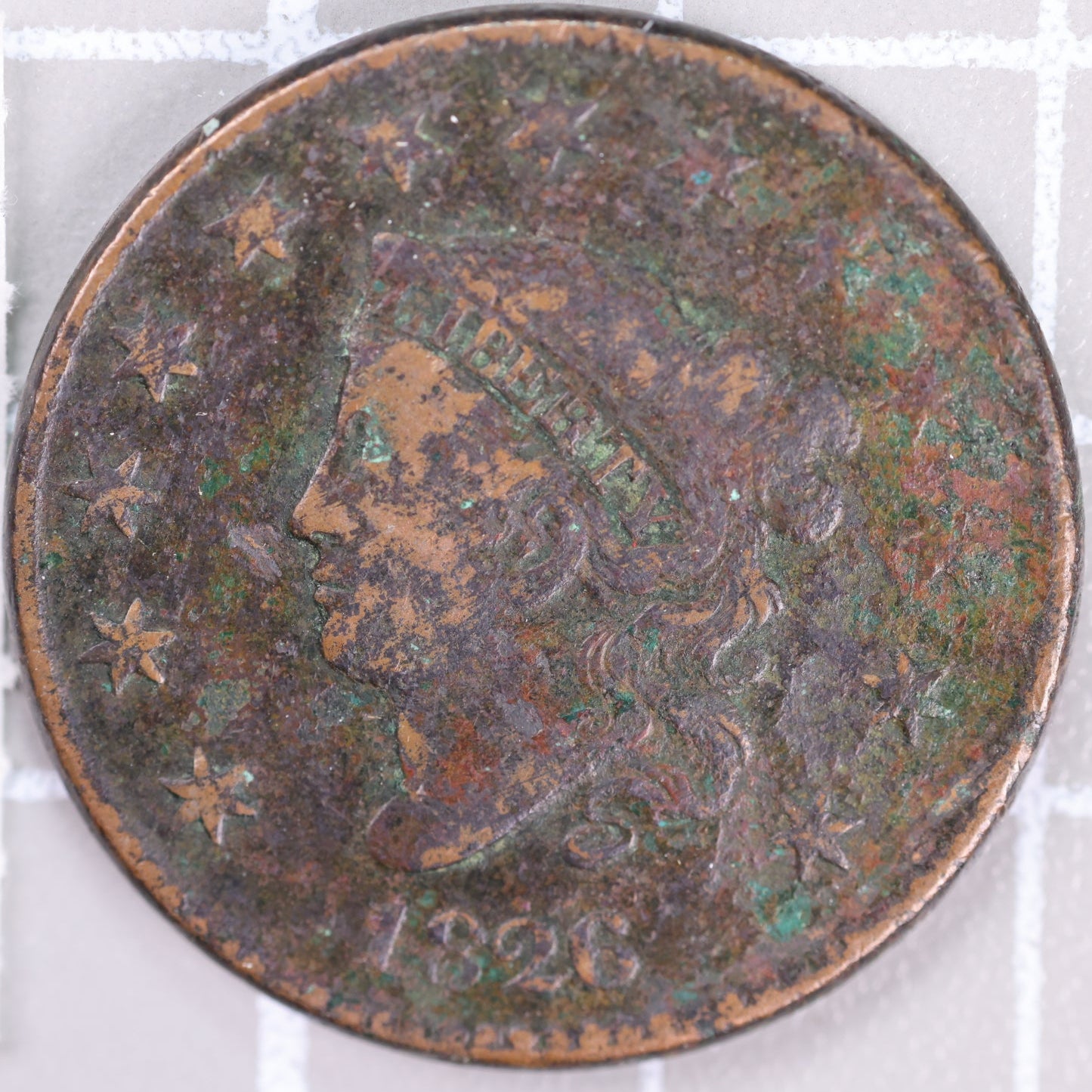 1826 Coronet Head Large Cent, Extra Fine Circulated Coin, Store #14457