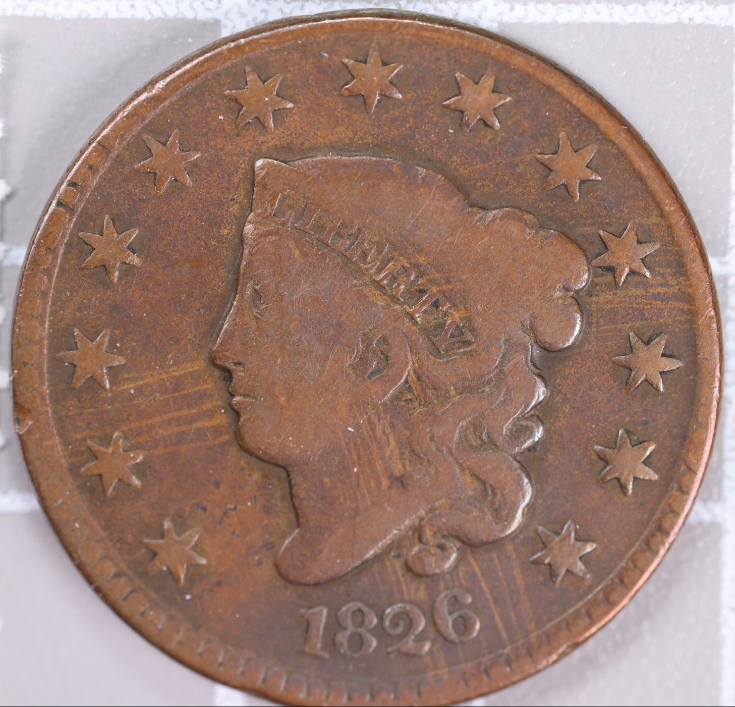 1826 Large Cent, Affordable Circulated Coin, Store Sale #CT1374