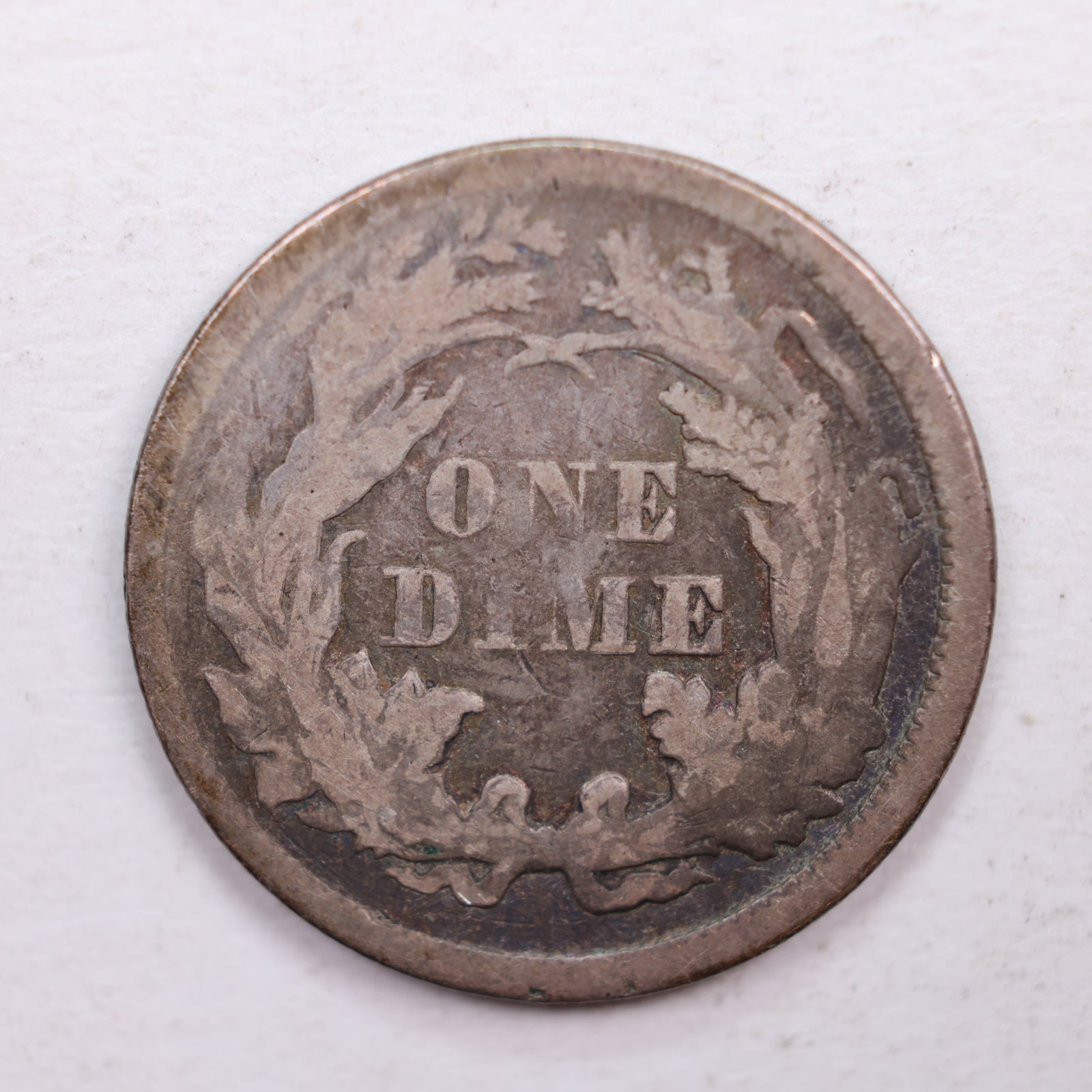 1874 Seated Liberty Dime., Very Fine Circulated Coin., Store Sale #DE0382.