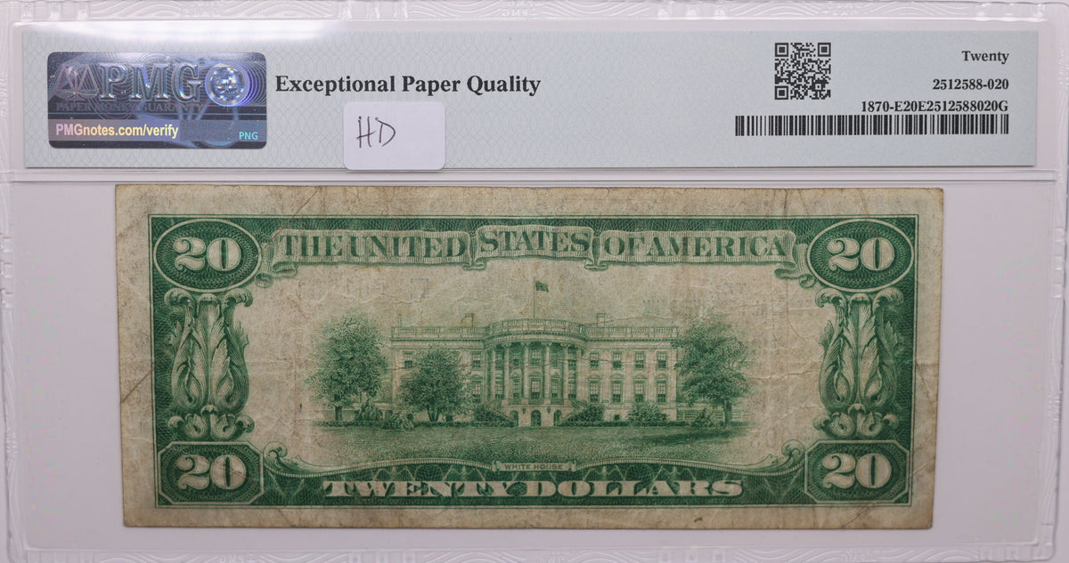 1929 $20, Richmond, Virginia, National Currency, PMG VF-20, Store#NBN067