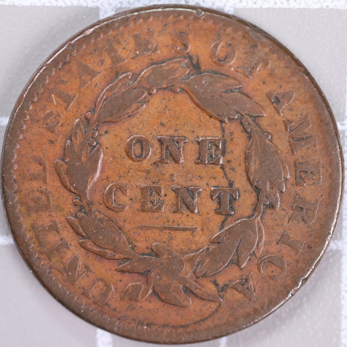 1834 Coronet Head Large Cent, Fine Circulated Coin, Store #14492