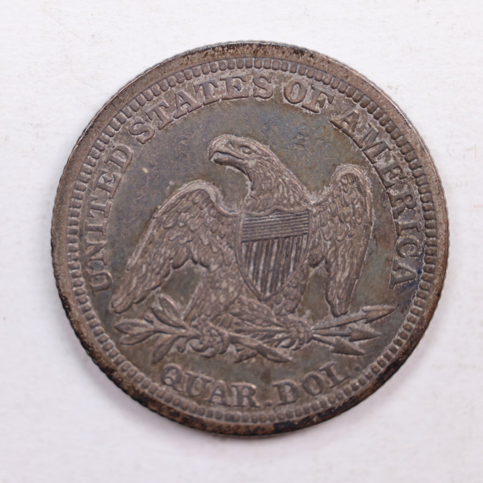 1859 Seated Liberty Quarter., Extra Fine Circulated Silver Coin., Store #QR531