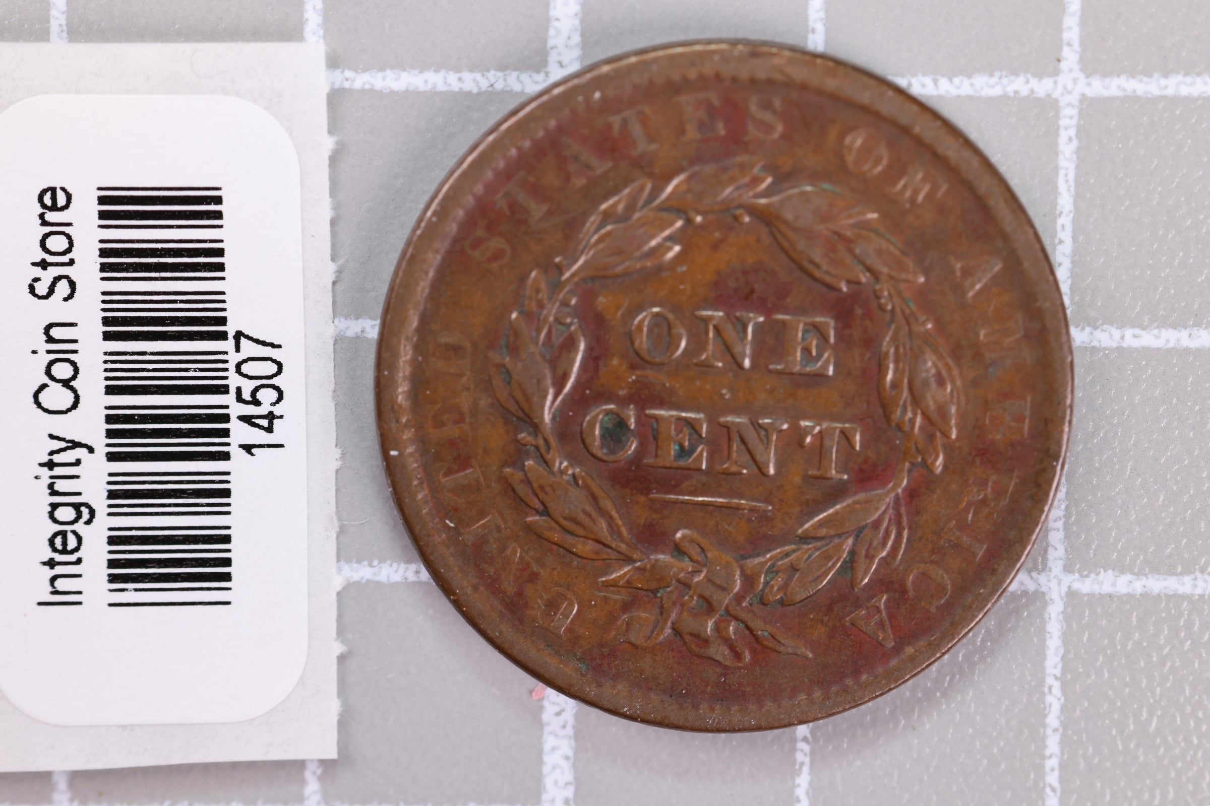 1837 Large Cent, Affordable Circulated Coin, Store Sale #14507