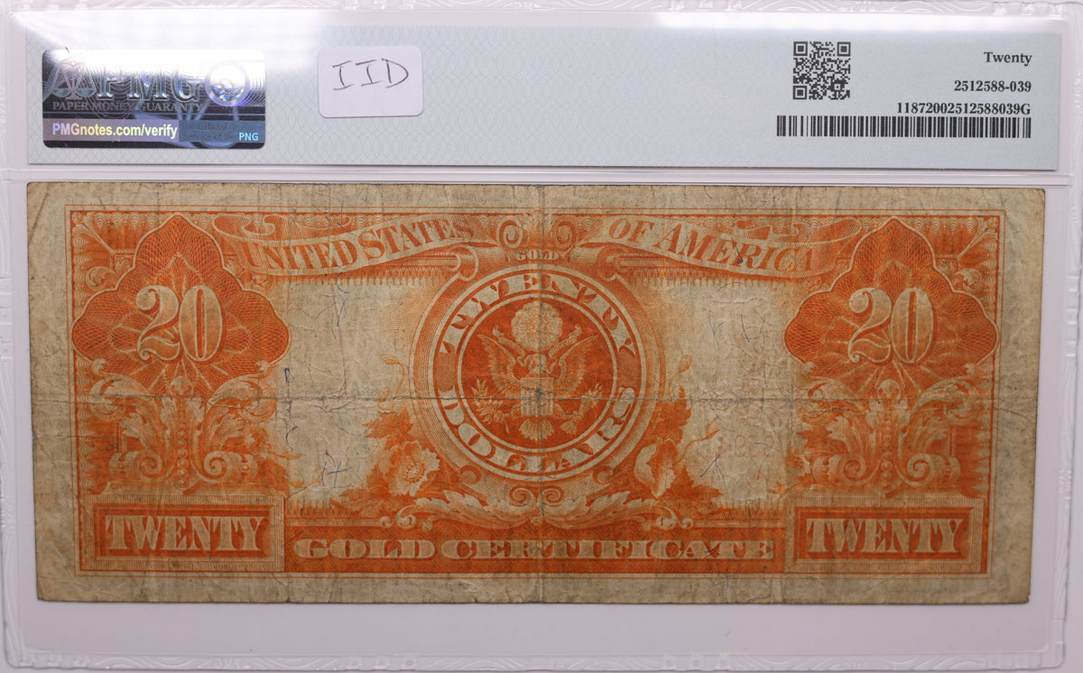 1922 $20 Gold Certificate, FR#1187, PMG Very Fine-20, Store Sale #GCE009