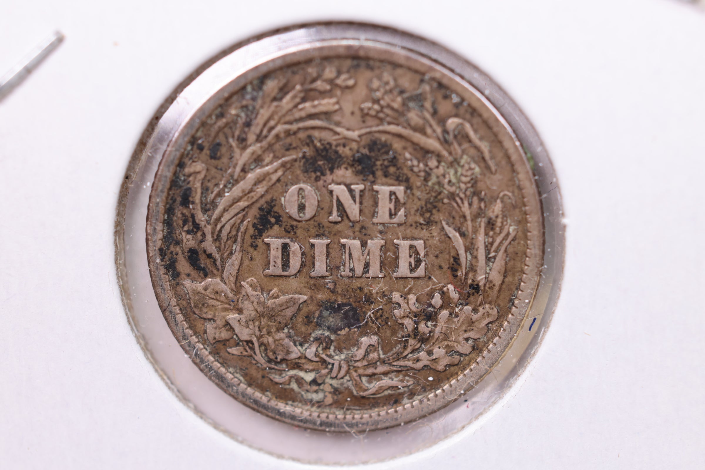 1907 Barber Silver Dime., V.F+., Store Sale #19495