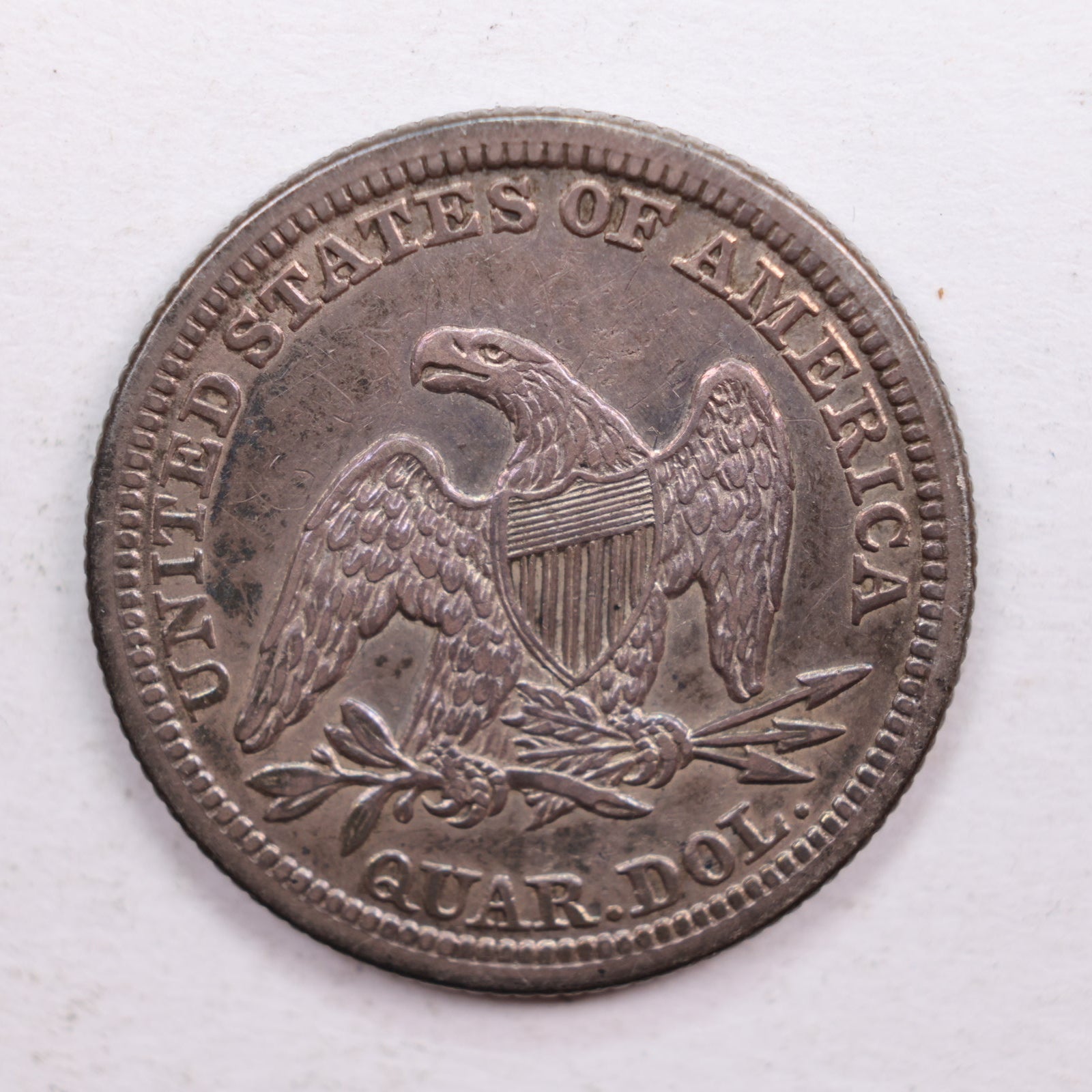 1845 Seated Liberty Quarter., Extra Fine Circulated Coin., Store #QR560.