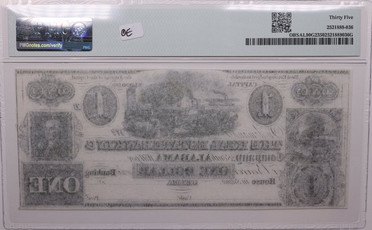 1830's $1, Real Estate Banking Co. of South Alabama, PCGS Choice VF-35., Store #GAL001