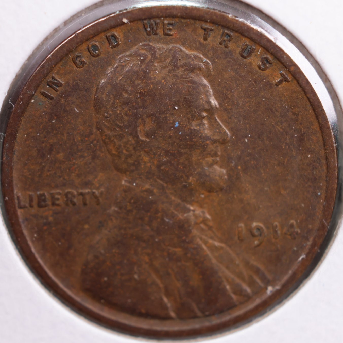 1914 Lincoln Wheat Cent, Fine+ Circulated Coin, Store #CT0109
