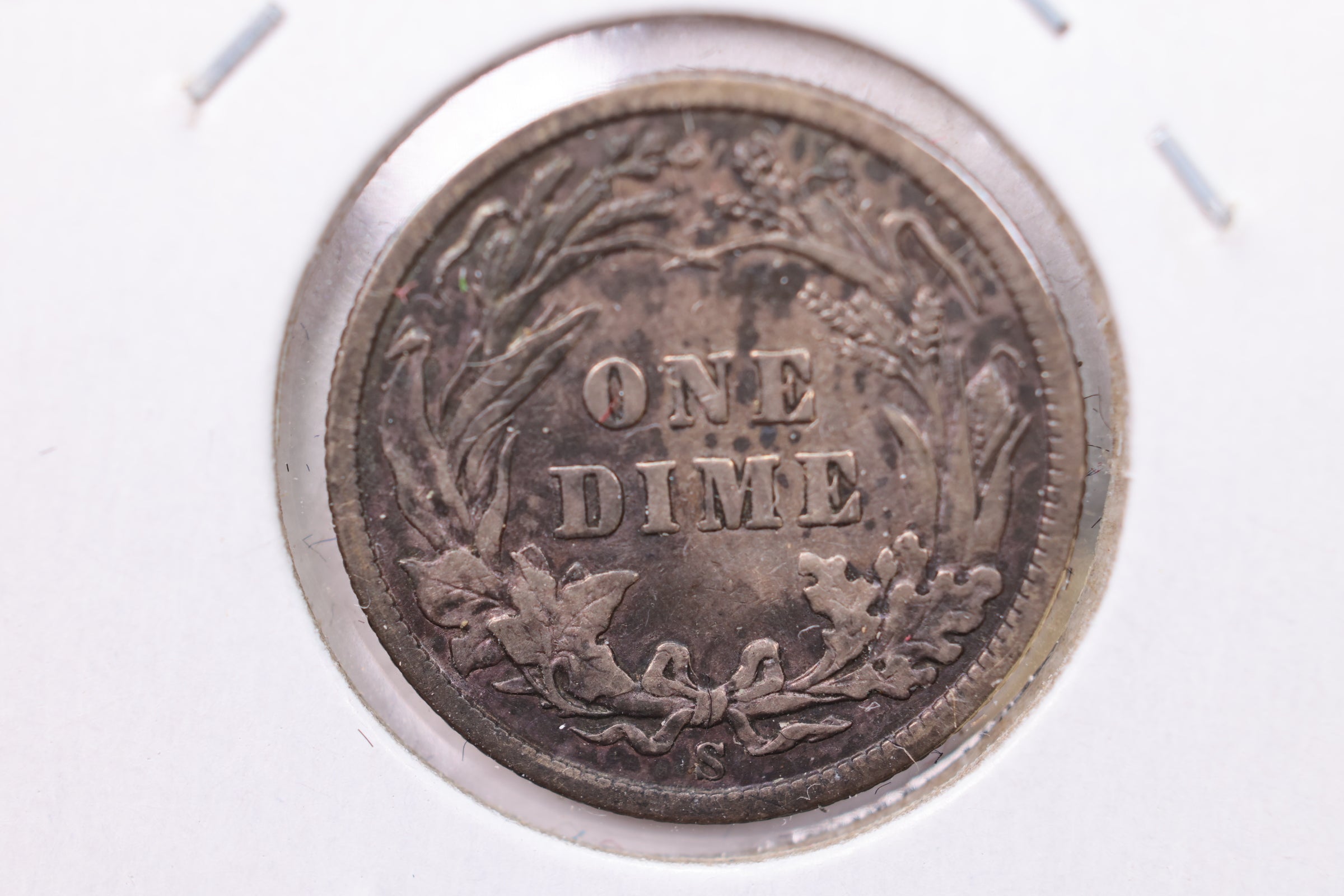 1907-S Barber Silver Dime., V.F+., Store Sale #19510