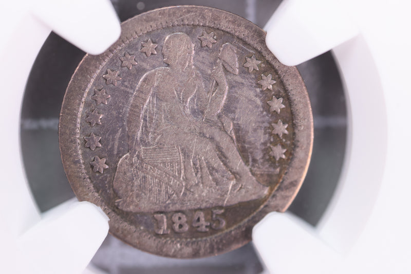 1845-O Seated Liberty Dime, NGC VF-25 Coin Store