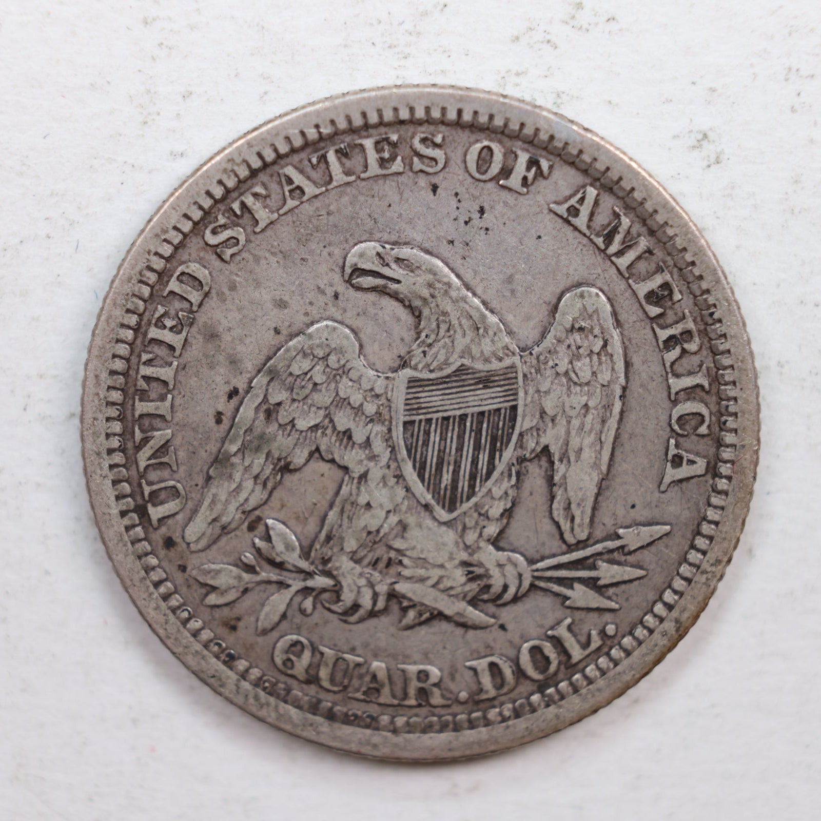 1862 Seated Liberty Quarter., Extra Fine Circulated Coin., Store #QR573.