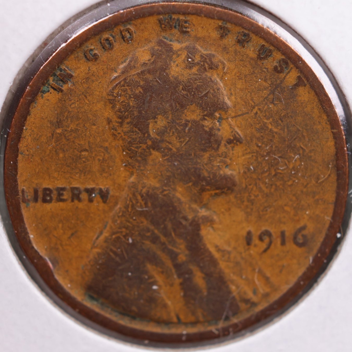 1916 Lincoln Cent, Fine Circulated Coin, Store #CT0114
