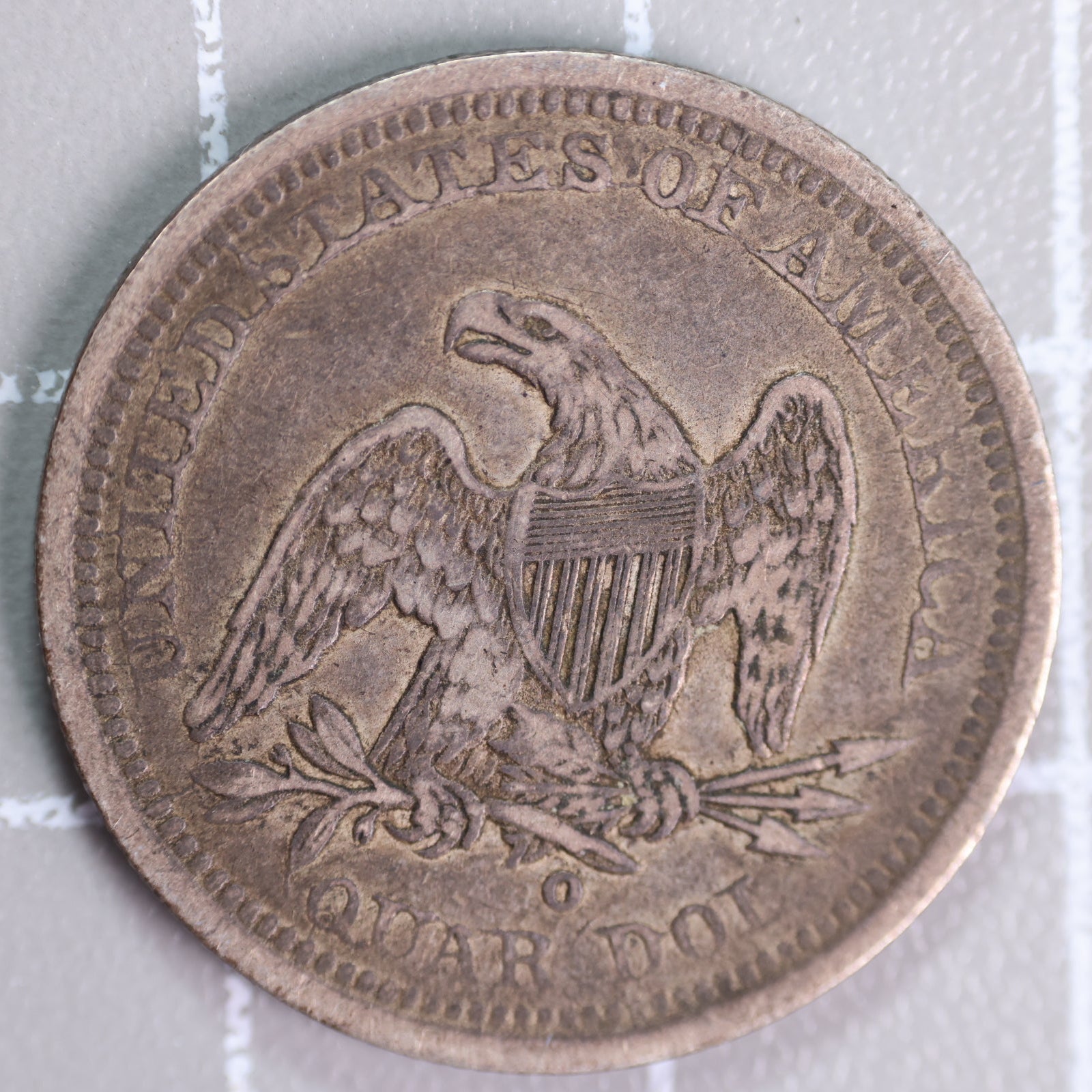 1843-O Seated Liberty Quarter, Extra Fine Circulated Collectible Coin, Store #QR1351