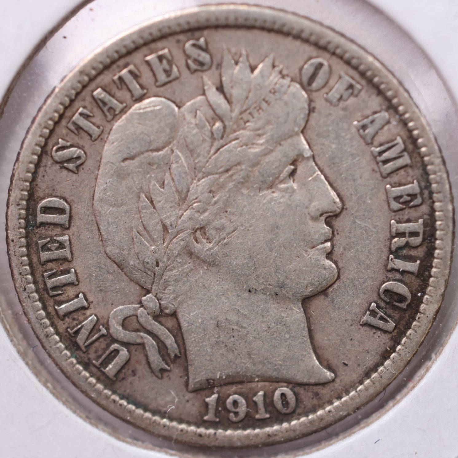 1910 Barber Dime, Very Fine Circulated Coin, Store #19552
