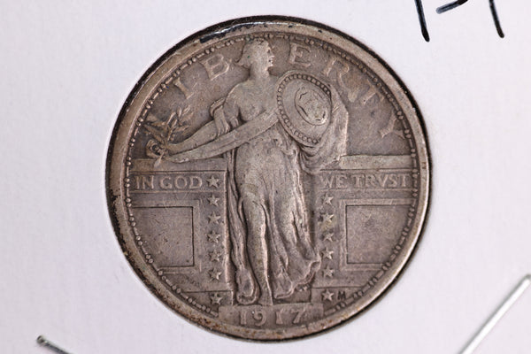 1917 Standing Liberty Silver Quarter, Type 1. Affordable Circulated Coin. Store #230727043