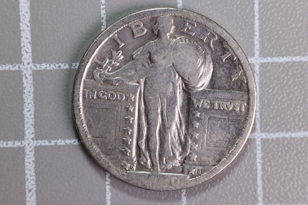 1920-D Standing Liberty Quarter, Silver, Affordable Circulated Coin. Store #230727045