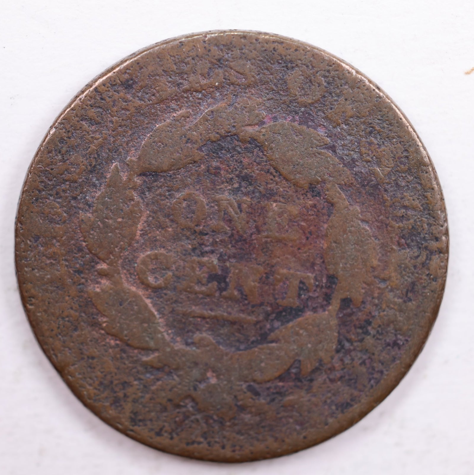 1827 Matron Head, Large Cent, About Good Details, Circulated Coin, Store #CT0026