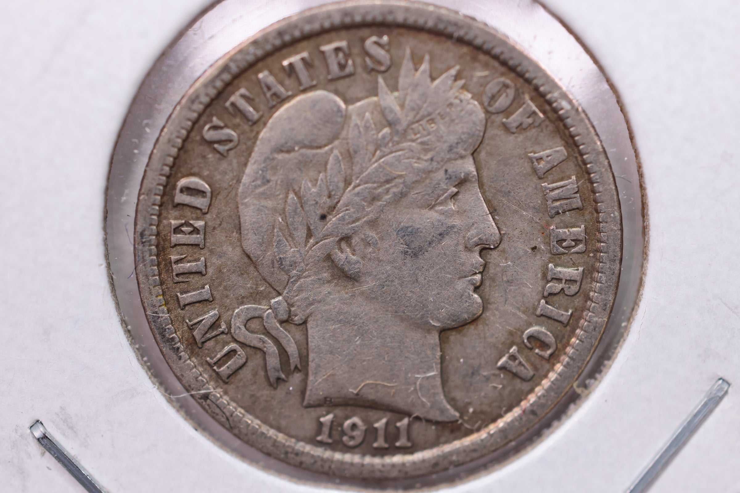 1911 Barber Silver Dime., X.F., Store Sale #19569