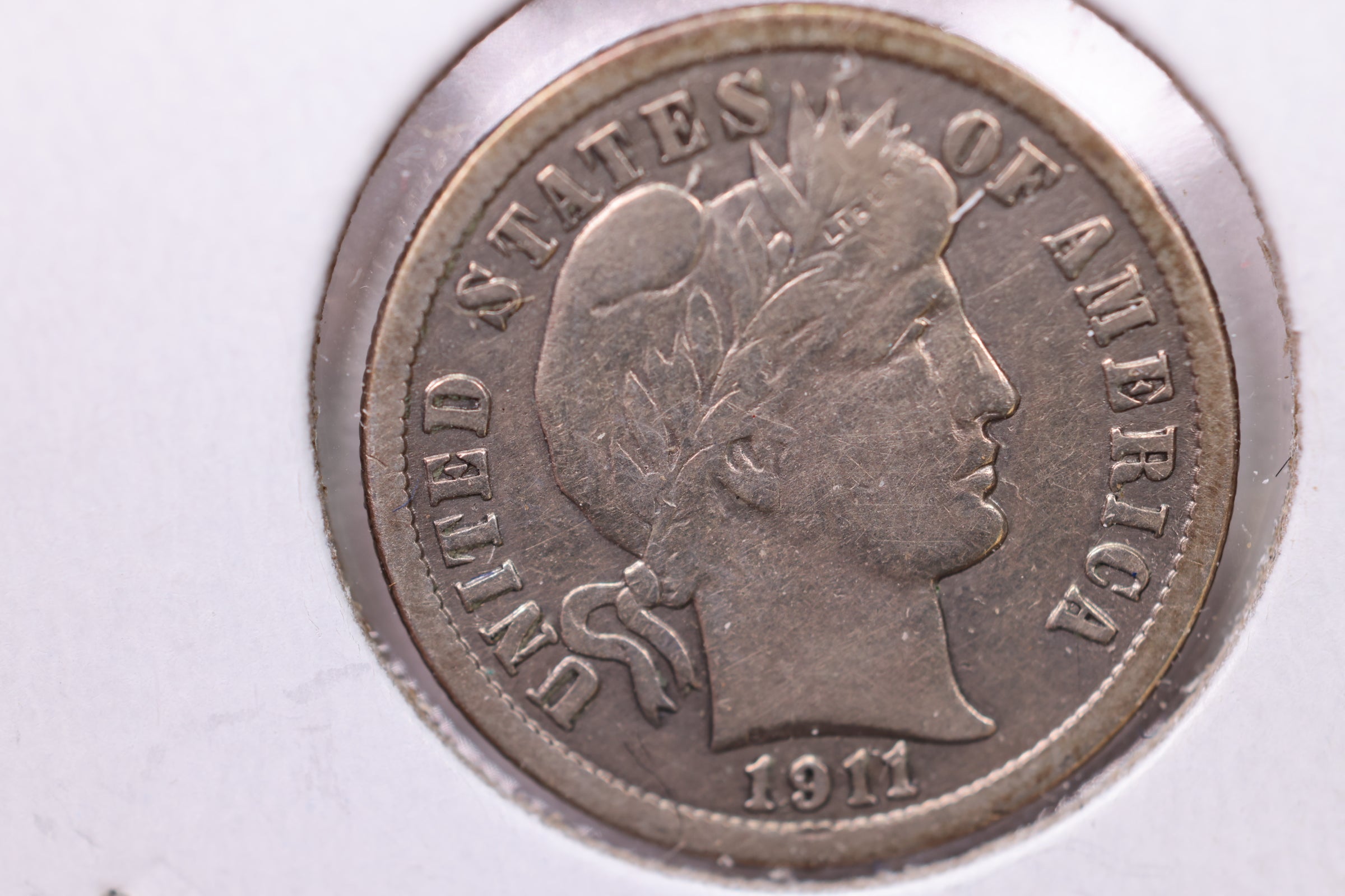 1911 Barber Silver Dime., Fine., Store Sale #19575