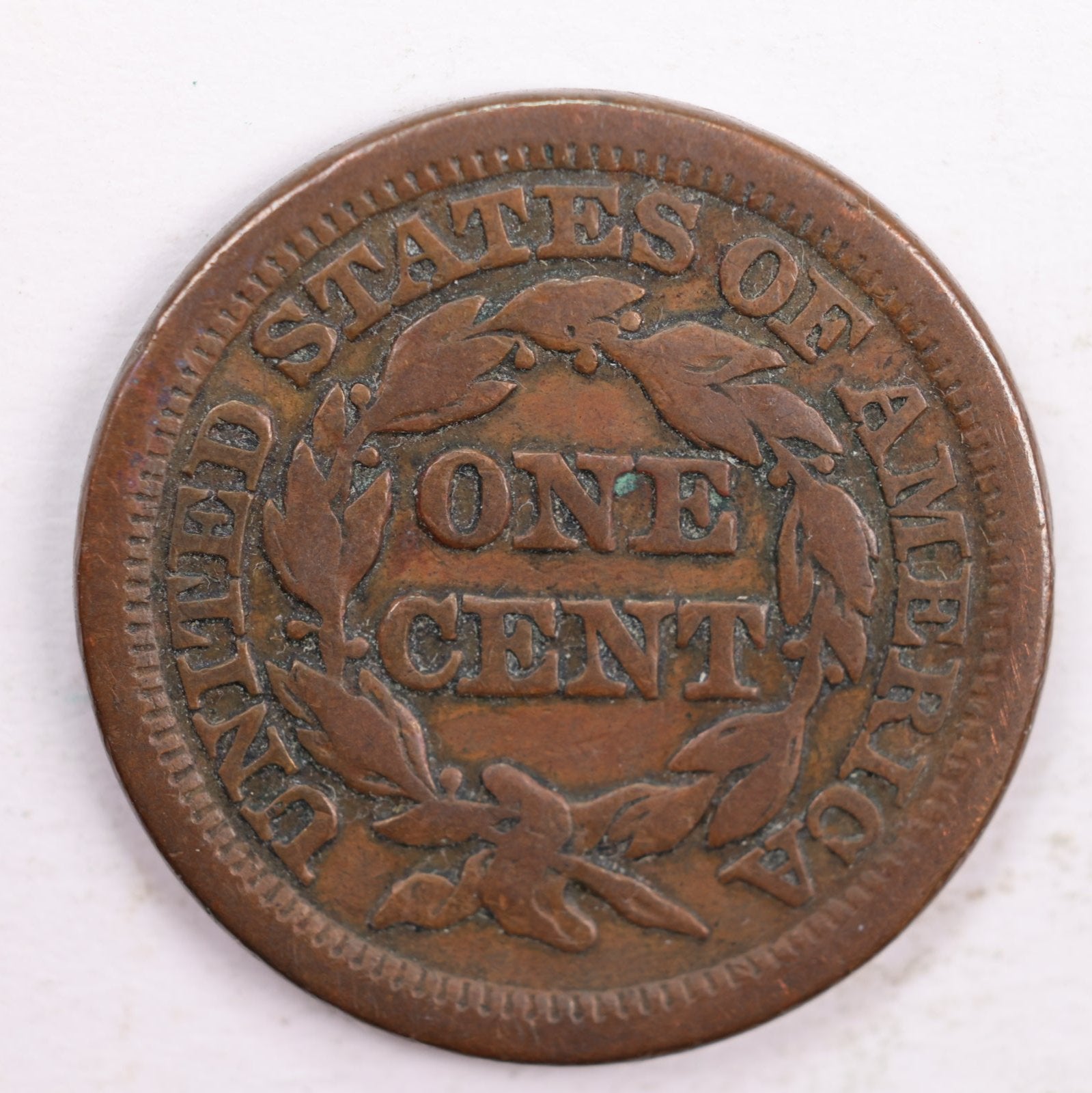 1847 Braided Hair Large Cent, Fine Circulated Coin, Store #CT0047