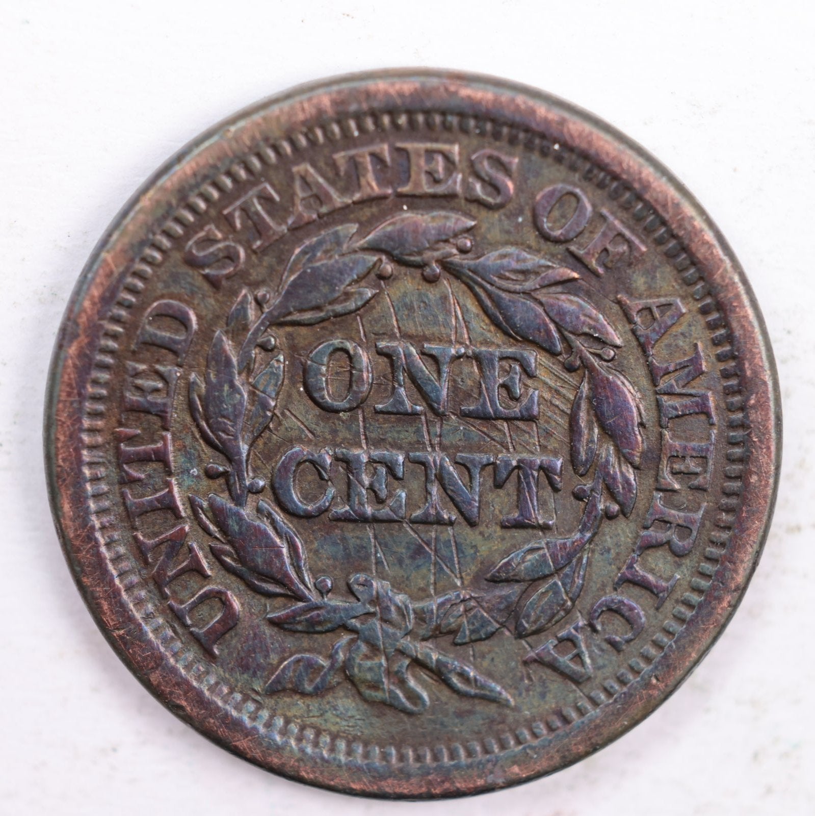 1851 Braided Hair Large Cent, Very Fine Circulated Coin, Store #CT0168