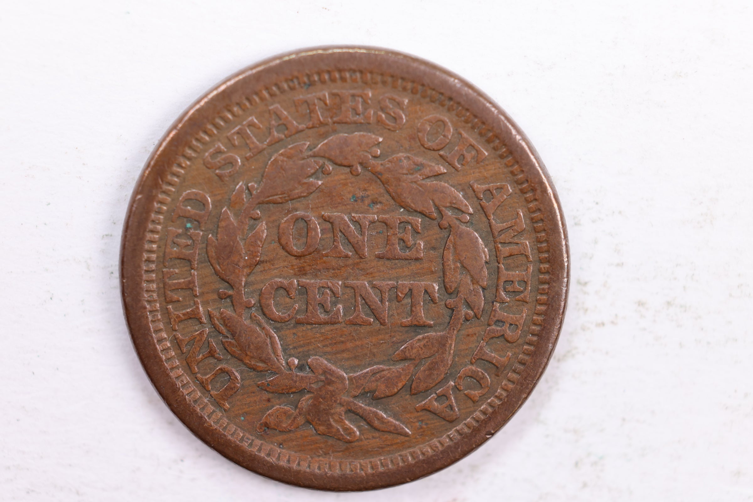 1853 Braided Hair Large Cent, Very Fine Circulated Coin, Store Sale #CT0144