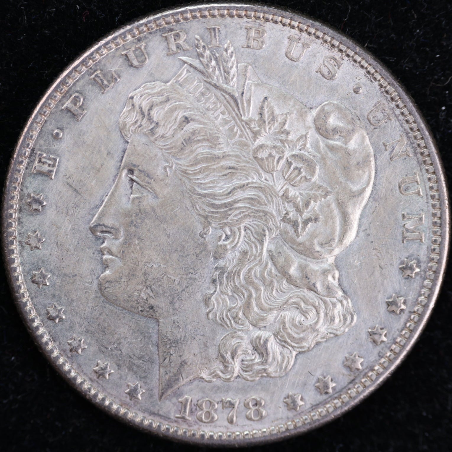 Morgan Silver Dollar 1878年　銀92% 1878-S Morgan Dollar, Mint State Uncirculated Coin, Store #DR0126